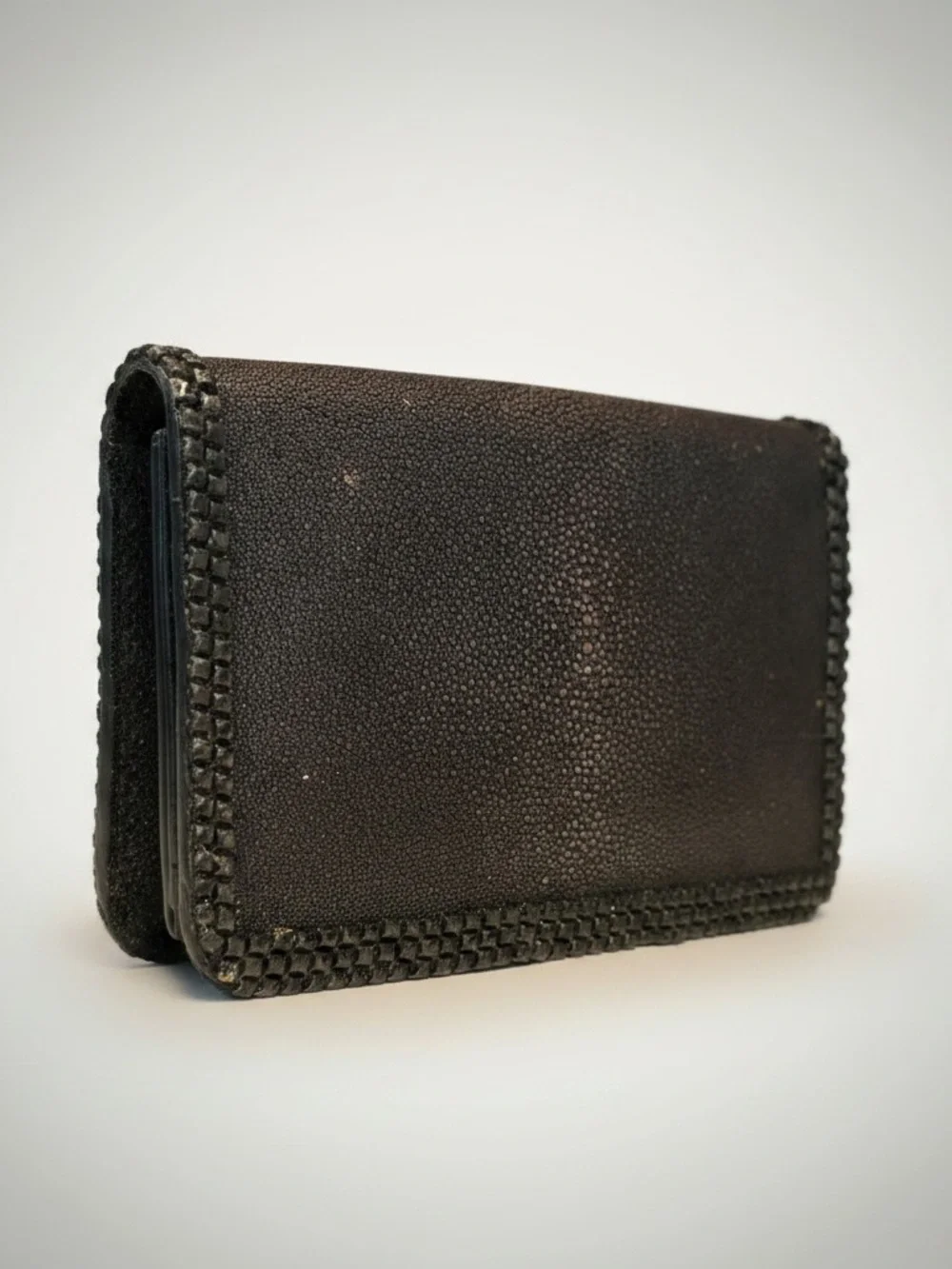 Christian Dior Stingray Python Crystal Flap Gold Chain Crossbody Clutch - Picture 2 of 7